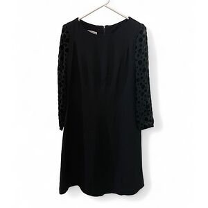 Vintage 1960s •Manford• Black Polka Dot Dress